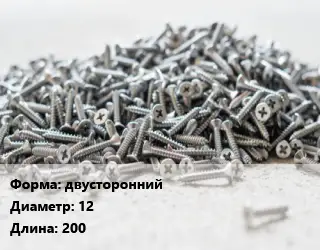 Шуруп двусторонний 12х200